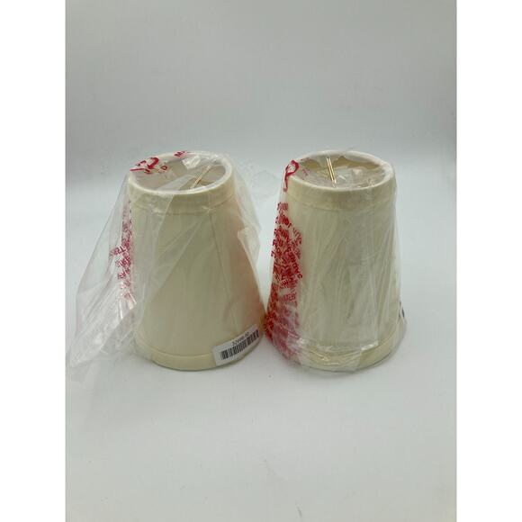 32666-2 Small Hardback Empire Shape Chandelier Clip-On Lamp Shade Set (2 Pack... - Picture 1 of 8